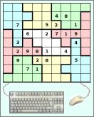 Irregular sudoku puzzle.