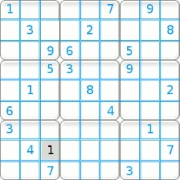 Multiple choice for a sudoku grid.